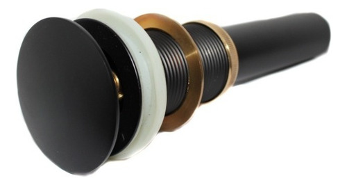 Contra Para Lavabo De Baño Push Maxims P04-b Color Negro