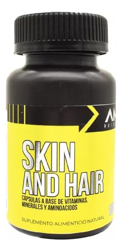 Amz Skin And Hair 80 Caps Sabor Sin sabor