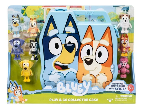 Bluey Case Incluye 8 Personajes Para Llevar A Todos Lados