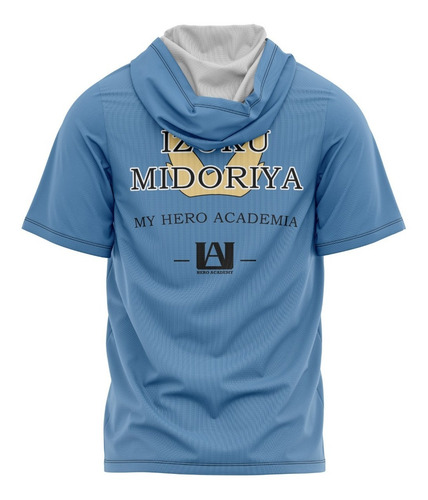 Imagem 2 de 2 de Camiseta Capuz Boku No Hero Academia Cosplay Anime Manga