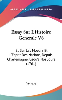 Libro Essay Sur L'histoire Generale V8: Et Sur Les Moeurs...