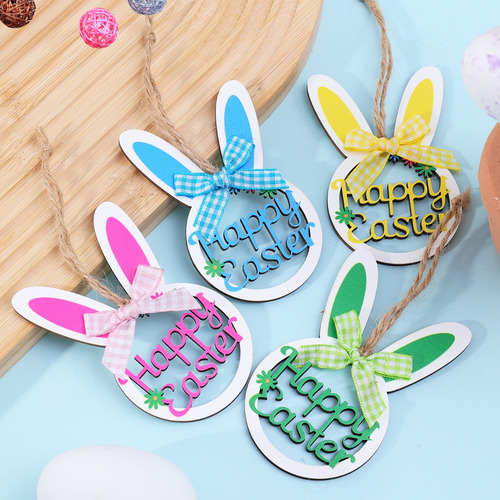 Colgantes Con Forma De Huevo De Pascua Con Forma De Conejo P