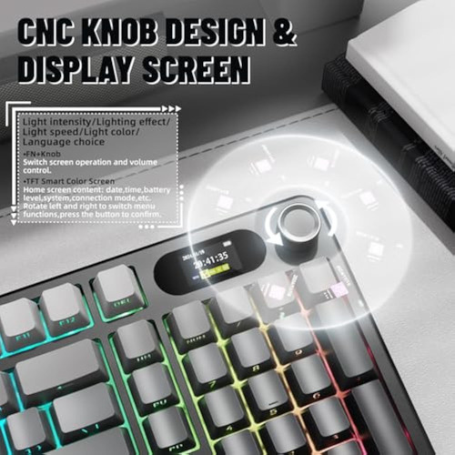 Teclado Mecánico Inalámbrico Para Juegos Attack Shark X98 Pr