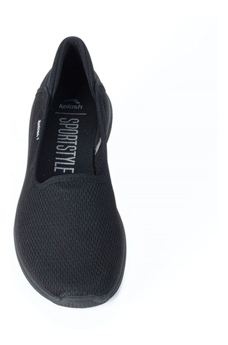 Imagem 4 de 6 de Tênis Esportivo Slipon Feminino Kolosh Calce K7006 Preto