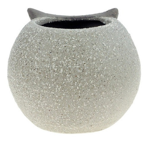 Imagem 3 de 5 de Cachepot Vasinho Coruja Decoração Concreto