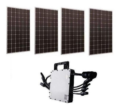 Kit 4 Paneles Solares Full Potencia Inversor 1500w Hoymiles
