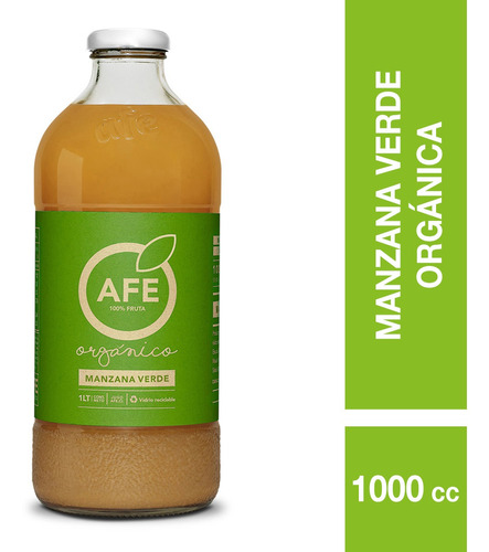 Jugo Afe Sabor A Manzana Verde Organica 1000cc