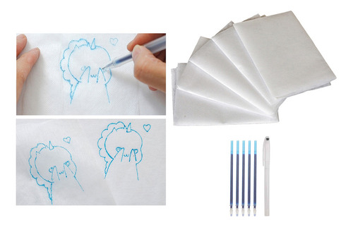 5xfabric Transfer Paper Soluble En Agua Bordado