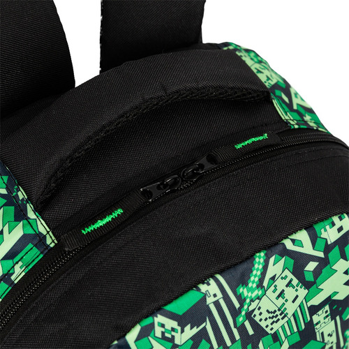 Mochila Costas Minecraft Escolar Com Estojo Duplo Passeio