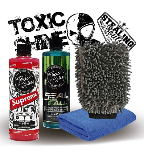 Toxic Shine | Kit Combo Lavado | Básico #47 | Shampoo + Cera