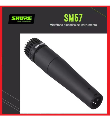 Micrófono Dinámico Shure Sm57 Cardioide X3 Unidades Estuche!