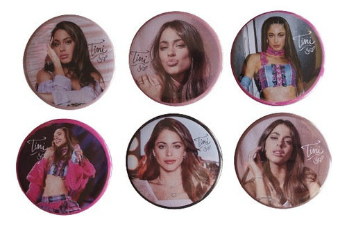 6 Pines Prendedores Tini Stoessel Pop Latino Música