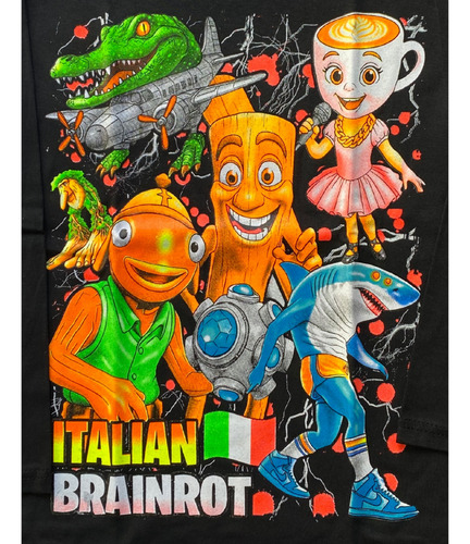 Pijama Brainrot Tralalero Tung Bombardino Capuchina Meme