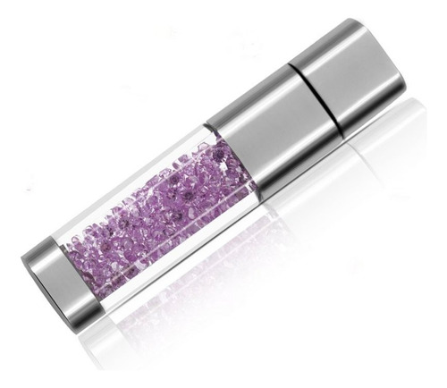 Joyeria Crystal Usb Flash Drive Purpura