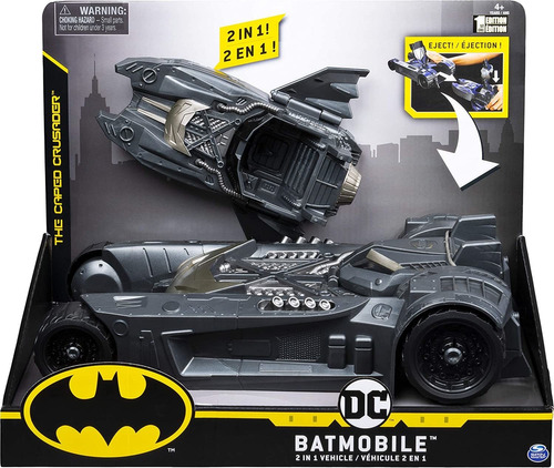 Batman Lancha Batimovil 25cm Spin Master 2 En 1 Dc