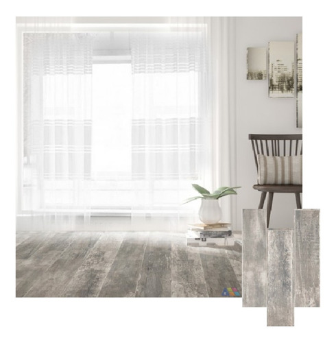 Porce. Simil Madera Rect. Alberdi 20x80 Avellano 1era