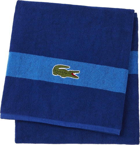 Lacoste Toalla De Baño Grande Surf Blue Color Azul