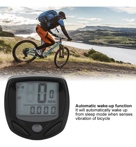 Computador, Tipo Inglês, Display Digital Lcd, Mountain Bike