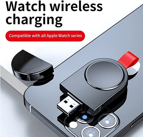 Imagen 3 de 7 de Cargador Para Apple Watch Portátil Usb Magnético Inalámb.