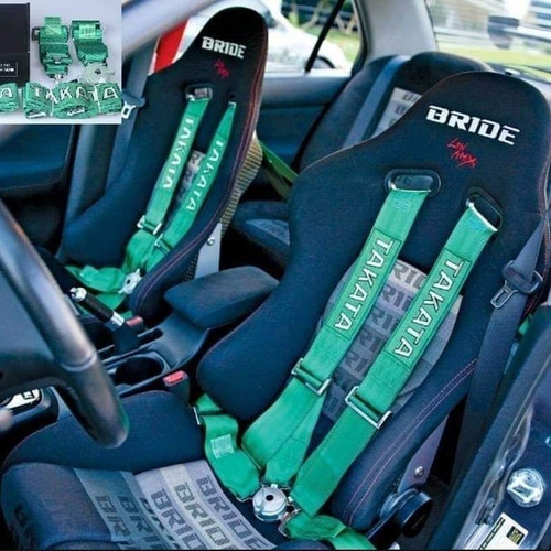 Imagen 9 de 9 de Cinturón De Seguridad Deportivo Sparco Auto 4 Puntas