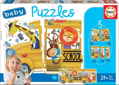 Baby Puzzles Educa 19 Piezas Autobús Escolar 17575