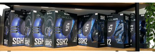 Auriculares Sharkoon SGH2 Blue Led Gamer, conexión USB