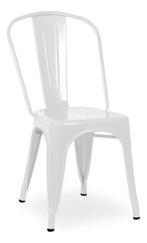 Pack 4 Sillas Tolix Color Blanco Mate, Comedor, Restorant