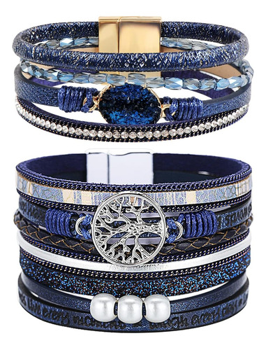 Pulseras Para Chicas Adolescentes, Pulsera Bohemia De Cuero 