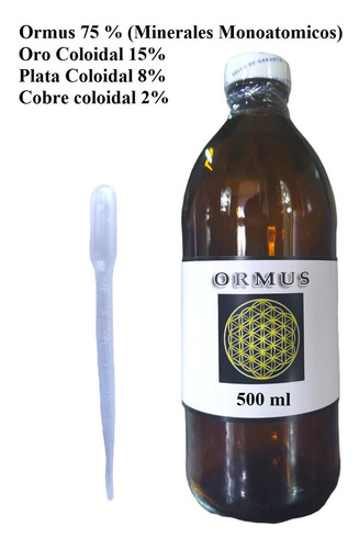 Ormus Concentrado Adicionado Con Oro Plata Y Cobre 500 Ml (Usado)