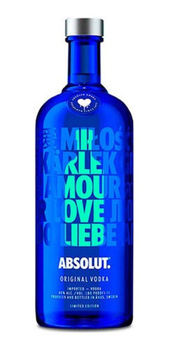 Vodka Absolut A Drop Of Love En Recoleta