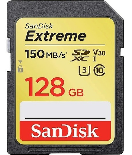 Tarjeta De Memoria Sd Sandisk Extreme Uhs-i 128gb