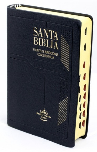Biblia Compacta Vinil Negro - Índice Rvr60