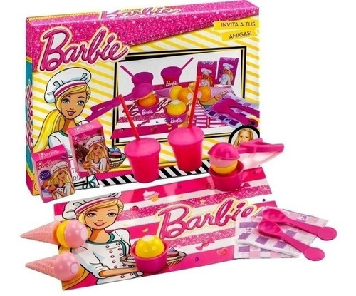 Set De Comiditas Heladeria Barbie Miniplay Oferta!!