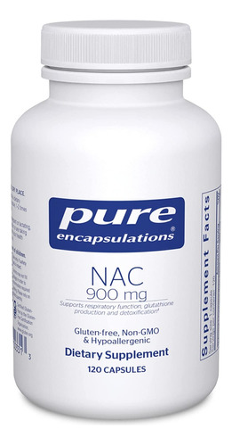 Pure Encapsulations N Acetil L Cisteína Nac 900mg 120 Capsu