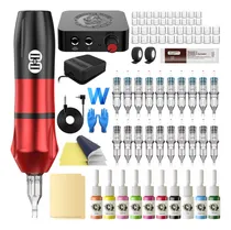 Comprar Ciicii Kit De Tatuar Con Maquina Para Tatuajes Profesionales Kit De Tintas Para Tatuar Kit De Máquina Para Tatuar Con Pluma Rotativa Con 10 Tintas Y 20 Agujas Para Tatuar Para Principiantes 82pcs
