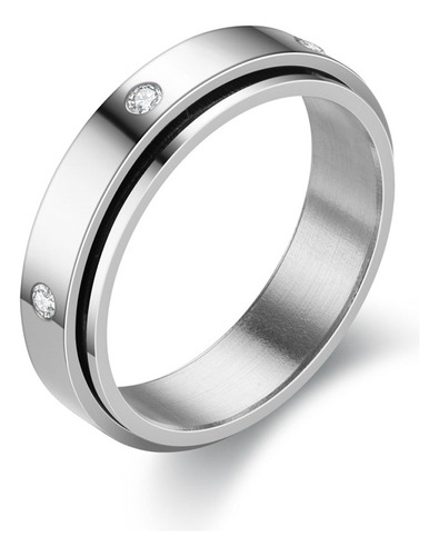 Anillo De Giro Titanium Steel Hombre Y Mujer