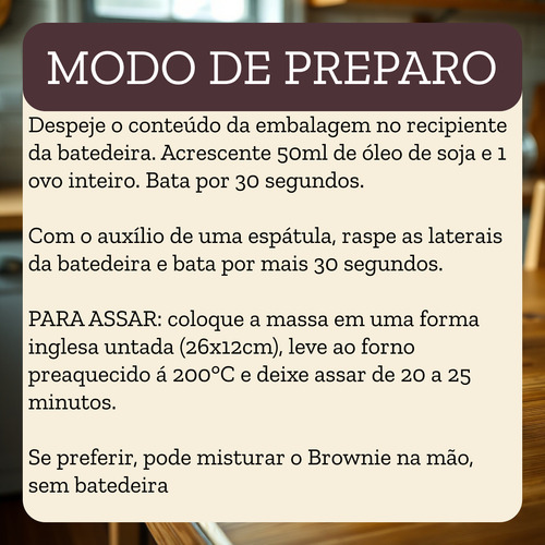 Massa Em Pó Pra Brownie Zero Açúcar E Zero Lactose 150g