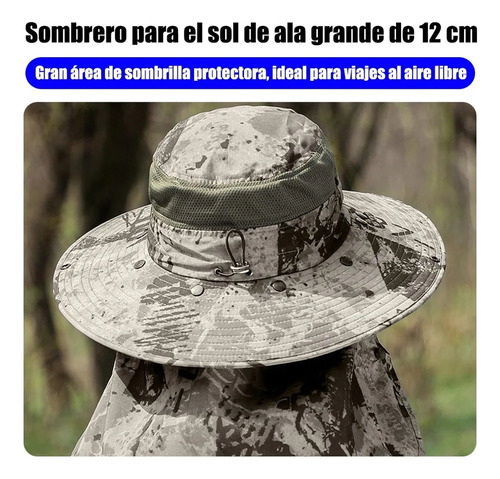 Gorra Solar Unisex Con Protección Uv De 360°