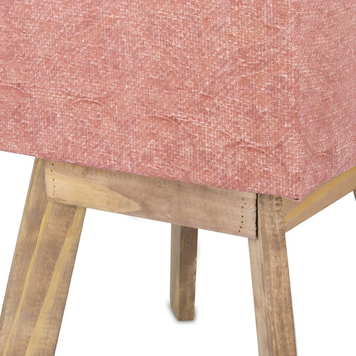 Taburete cuadrado Puff para sala de estar, oficina, hogar, oficina, color rosa