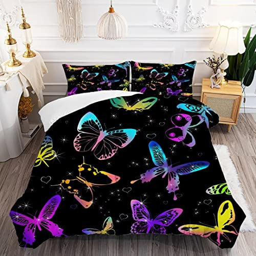 Juego De Ropa De Cama De Mariposas De Ensueño Tamaño ...