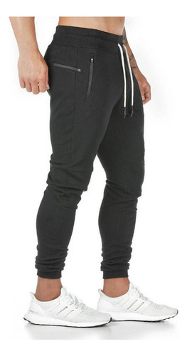 Pants Jogger Deportivo Casual Slim Fit Bolsas Cierre Moda