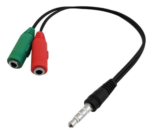 Cable Adaptador Audio Microfono Y Auriculares 3.5mm