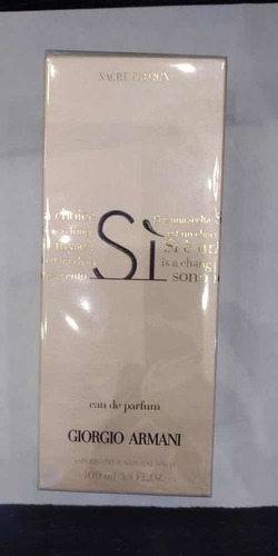 Perfume Si Giorgio Armani Edp Nacre Edition X100ml Masaromas Volumen De La Unidad 100 Ml
