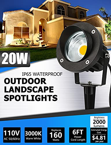 Foco Led Para Exteriores Sunvie De 20 W, Iluminación Led Par