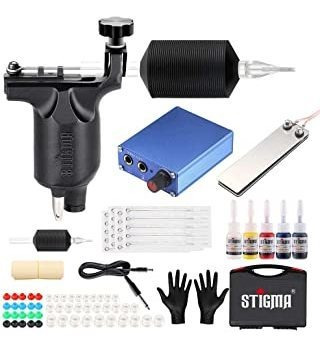 Kit De Tatuaje Completo Pro Tatuaje Máquina Kit Rotativo Ktj