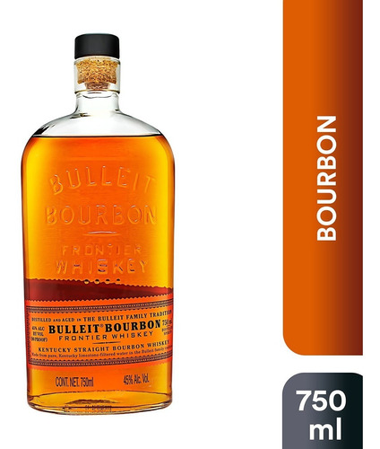 Whisky Bulleit Bourbon De 750 Ml