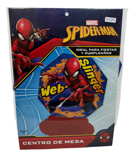 4 Centro Mesa Spiderman Hombre Araña Fiesta Abanico Plegable