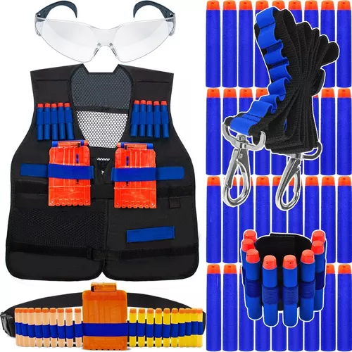 Kit 2 Arminhas Estilo Nerf 13 Dardos Alvo E Óculos Infantil