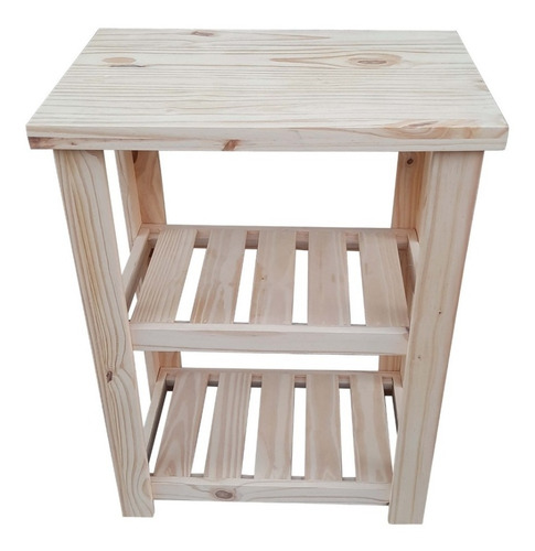 Imagen 1 de 2 de Vanitory Organizador De Baño 60cm Con Estantes De Pino