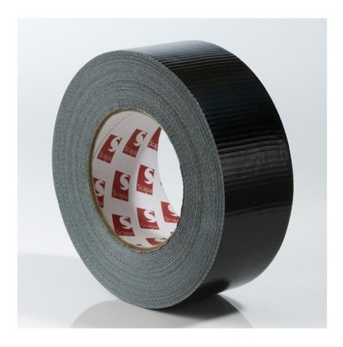 Fita Silver Tape Preta 50mm X 50m - Produzida Inglaterra